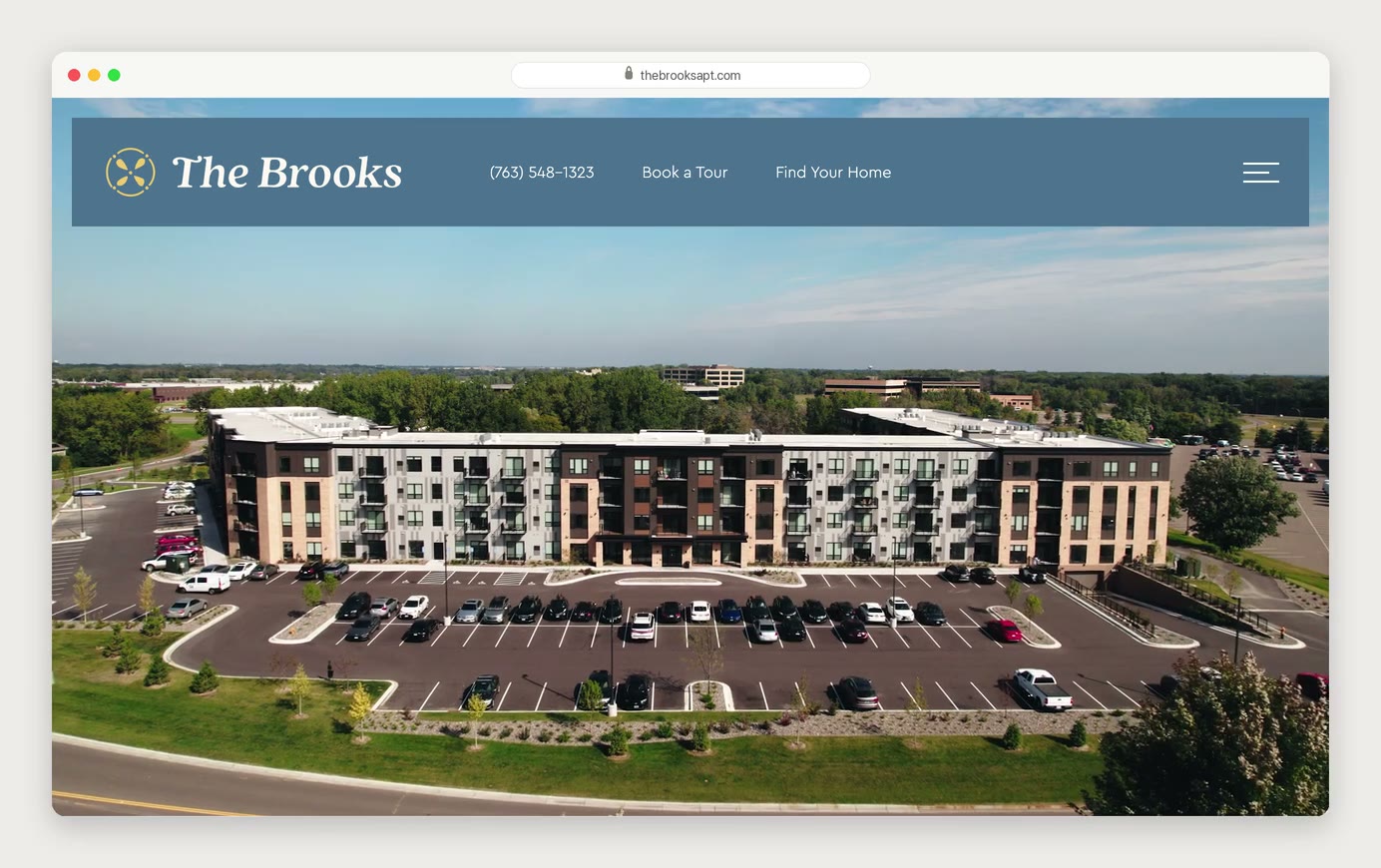 The Brooks — the film in its website placement