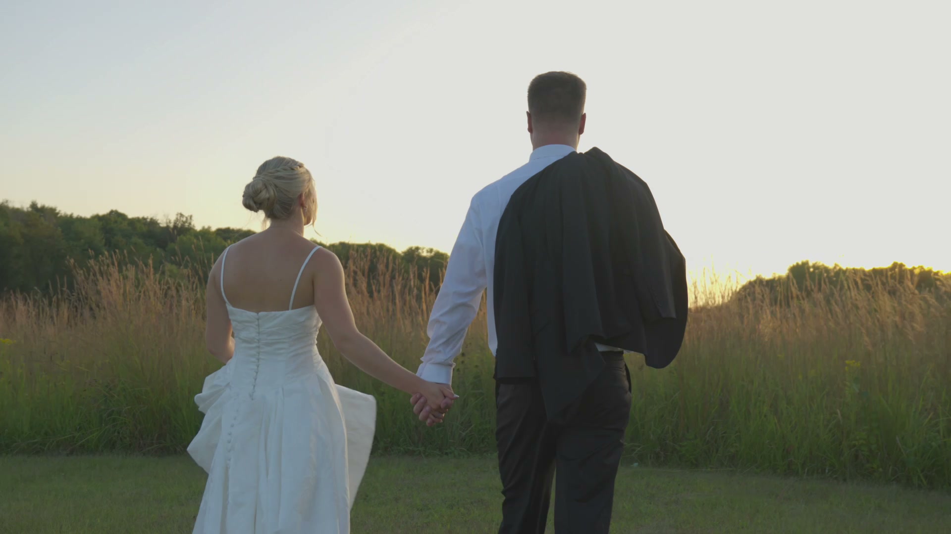Morgan and Preston at golden hour